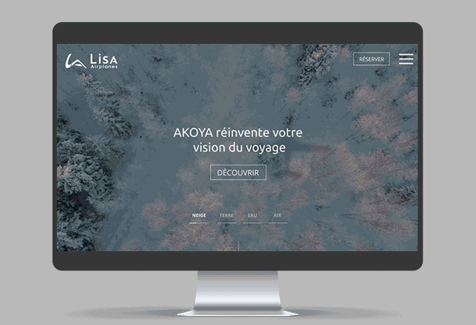 Video home page du site Lisa Airplaines